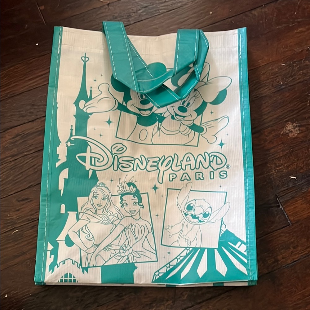 Disneyland Paris SMALL Reusable Shopper Tote Bag 23x31x13cm